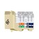 Weltron  CAT6 RJ45 Keystone Punch Down Jack Ivory 44678C6IVCP