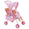 Hauck Love Heart Twin Doll Toy Stroller  Carry Baby Doll or a Favorite Stuffed Animal Friend D91023 Fits Dolls Up to 18 inches Push Around Caring Play Easy Foldable Storage Kids Ages 3 and Up