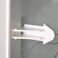 Alamic Adhesive Sliding Door Lock for Patio Closet Windows RV Baby Proof Child Safety Latch No Tools Needed White  6 Pack
