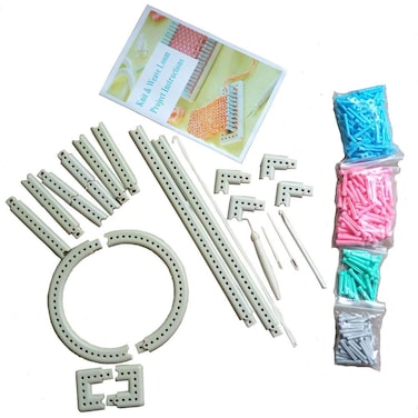 Wayion MultiFunction Craft Yarn 5000100 Martha Stewart Crafts Knit and Weave Loom Kit DIY Tool