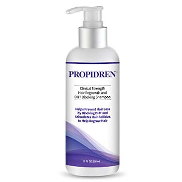 Hairgenics Propidren Hair Growth Shampoo with Biotin Keratin and Powerful DHT Blockers to Nourish Stimulate Hair Follicles and Regrow Thinning and Balding Hair