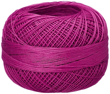 Lizbeth Size 80 HH80 Cotton Thread 184 yds 10 Grams Magenta Medium