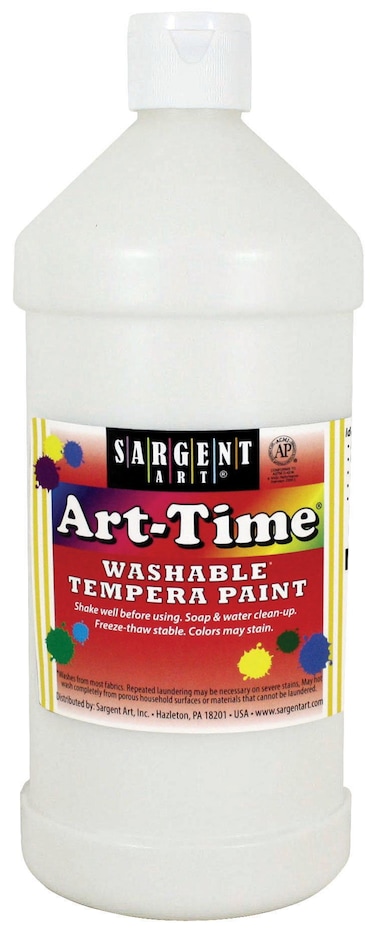 Sargent Art White ArtTime Washable Tempera Paint 32oz 32 oz