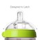 Comotomo Natural Feel Baby Bottle AntiColic Nipple for Newborns Slow Flow Green 5 Ounce 2 Count