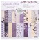 Mattys Crafting Joy Lavender Bliss 12x12 Double Sided Scrapbook Cardstock Paper Pad 30 Floral Designer Premium Patterned Heavyweight Paper Pack