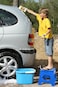 Greenco Super Strong Foldable Step Stool for Adults and Kids 11 Blue