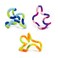 Tangle Jr Classics  Set of 3 Classic Jr Fidget Toys