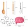 Funslane 11 Pcs Kids Cooking and Baking Set with Apron for Girls Chef Hat Oven Mitt and Other Cooking Utensils for Toddler Chef Career Role Play Children Dress up Pretend Play GreatGift