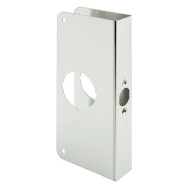 PrimeLine MP9453 Lock and Door Reinforcer 134 in x 234 in Stainless Steel Natural Finish Single Pack