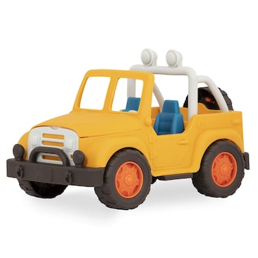 Battat Wonder Wheels Yellow Toy 4X4  OffRoad Toy Truck  Pretend Play Recyclable Materials  1 Year