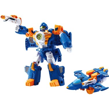 TOBOT Mini Mach W Transforming Jet to Robot Car Transforming Robot Car to Robot Animation Character Youngtoys