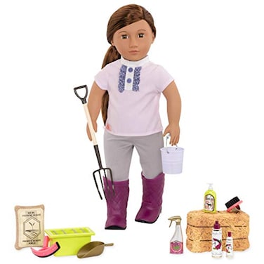 Our Generation by Battat Hay and Neigh Horse Care Set Toys Doll Clothes  Accessories for 18inch Dolls Ages 3 Years and Up