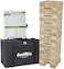 Giant Tumbling Timber Toy  Jumbo Wooden Blocks Floor Game for Kids and Adults 56 Pieces Premium Pine Wood Carry Bag Life Size  Grows to Over 5feet While Playing