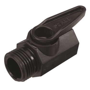 Dramm 22318 Shut Off Valve Single Black