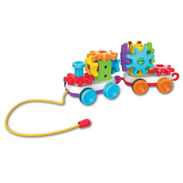 The Learning Journey Techno Kids Stack  Spin Pull Along Train STEM Toddler Toys  Gifts for Boys  Girls Ages 2 Years Mind Building Preschool Learning Toy