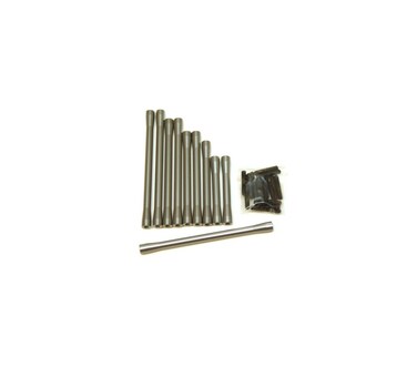 ST Racing Concepts STA31186GM CNC Machined Aluminum Suspension and Steering Link Upgrade Kit for Axial SCX10 II Gunmetal