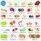JoyGrow 32PCS Cutting Toys Pretend Food Fruits Vegetable Playset Educational Learning Toy Kitchen Play Boy Girl Kid with Handbag Packing
