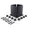 Ozco 51708 Ironwood 6X6 Post Base Black Galvanized Steel 1 per Pack