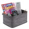 mDesign Storage Organizer Caddy for TV Remote Controls Magazines  Black