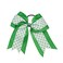 Sports Novelties Hair Bow Ties GreenWhite