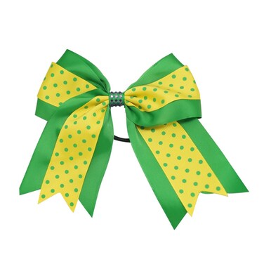 Sports Novelties Hair Bow Ties GreenGold
