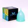 Super Jennie Menstrual Cup  Large Capacity Period Cup for Heavy Flow Sensitive Bladder Users Soft Flexible Tampon Pad Alternative  Large Teal