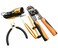 Network Tool Kits Professional Net Computer Maintenance 9 in 1 Repair Tools 8P8C RJ45 Connectors Crimp Pliers Stripping Pliers Tool Set  Network Cable Maker kit  Carrying Case