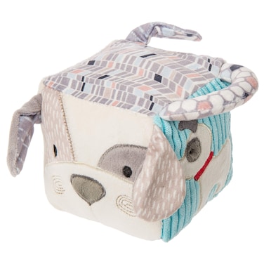 Mary Meyer Super Soft Activity Cube Deco Pup 4 x 4Inches