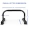 Yes4All Nonslip Steel Push Up Stand Parallel Bars Parallettes with Rubber Feet Supports Calisthenics Exercises and Upper Body Strength Workouts  Black