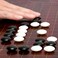 Yellow Mountain Imports Dark Cherry Veneer 06Inch Reversible Go Game Set Board with Double Convex Melamine Stones  Jujube Bowls  Classic Strategy Board Game BadukWeiqi