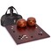 Yellow Mountain Imports Dark Cherry Veneer 06Inch Reversible Go Game Set Board with Double Convex Melamine Stones  Jujube Bowls  Classic Strategy Board Game BadukWeiqi