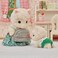 Calico Critters Woolly Alpaca Family Dolls Dollhouse Figures Collectible Toys Multi