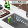 KESOL Kitchen Sponge Holder  Kitchen Sink Caddy for Sponges Scrubbers Soap No Drilling Adhesive Rustproof SUS304 Stainless Steel Compact Kitchen Sink Accessories