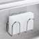 KESOL Kitchen Sponge Holder  Kitchen Sink Caddy for Sponges Scrubbers Soap No Drilling Adhesive Rustproof SUS304 Stainless Steel Compact Kitchen Sink Accessories