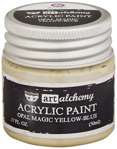 Prima Marketing Finnabair Art Alchemy Acrylic Paint 17 Fluid Ounces Opal Magic YellowBlue