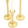 Koyal Wholesale Gold Taper Candle Holder Set of 3 Candlestick Set Tall Candle Holders