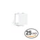 Mediabridge Blank Keystone Jack White  Blank Insert for Keystone Wall Plate  25 Pack Part 51J00WH25PK