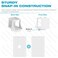 Mediabridge Blank Keystone Jack White  Blank Insert for Keystone Wall Plate  25 Pack Part 51J00WH25PK