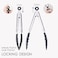 Hoship Kitchen Tongs Salad Tongs 9 inch Cooking Food Barbecue Silicone Tongs Grill Salad Ice Tongs Heat Resistant Food Grade 912 Black