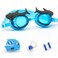 SUNSHINEBABY Kids Goggles and Swimming Cap Set AntiFog Waterproof UV Protection No Leak Soft Silicone Frame and Strap Toddler Goggles Age 39 Boys and Girls Swim Goggles with Earplug