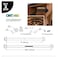 Ozco Building Products 56697 12inch by 8inch to 10inch OWT Timber Bolts 2 per Pack