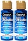 2Pack  DecoArt Dazzling Metallics Acrylic Colors  Blue 2Ounces Each