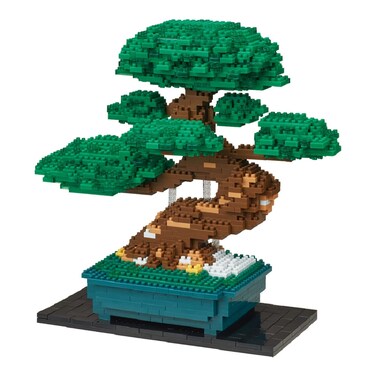 nanoblock  Bonsai Matsu Deluxe Edition World Famous Advanced Hobby Series Building Kit Green NB039