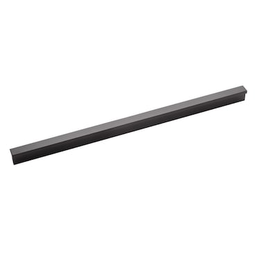 Hickory Hardware 1 Pack Solid Core Kitchen Cabinet Pulls Luxury Cabinet Handles Hardware for Doors  Dresser Drawers 81316 Inch 224mm Hole Center Flat Onyx Streamline Collection