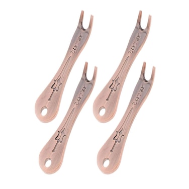 4Pcs Red Bronze Color Acoustic Guitar Bridge Pins Puller Extractor Removal Tool Stainless Steel