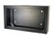 CNAweb 6U 19 Slim SoHo Wall Mount Rack Cabinet Enclosure 6 Depth  Black