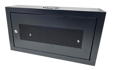 CNAweb 6U 19 Slim SoHo Wall Mount Rack Cabinet Enclosure 6 Depth  Black