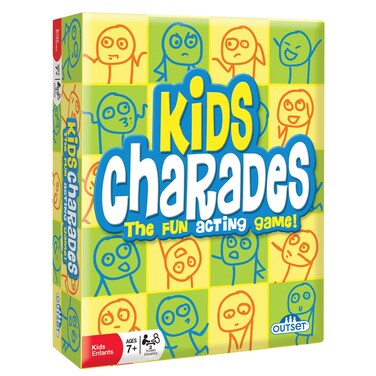 Outset Media Kids Charades an Imaginative and Fun Acting Classic Party Game for Young Children  Features 100 Cards with 400 Charades Ages 8
