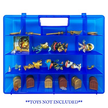 Life Made Better New and Improved Toy Carrying and Storage Case in Blue Compatible with Treasure X Figurines Created by LMB