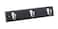 BIRDROCK HOME Modern 3 Hook Coat Rack  Black Finish  Satin Nickel Hooks